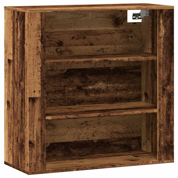 Armario de pared madera ingeniería madera envejecida 80x33x80cm Madera antigua