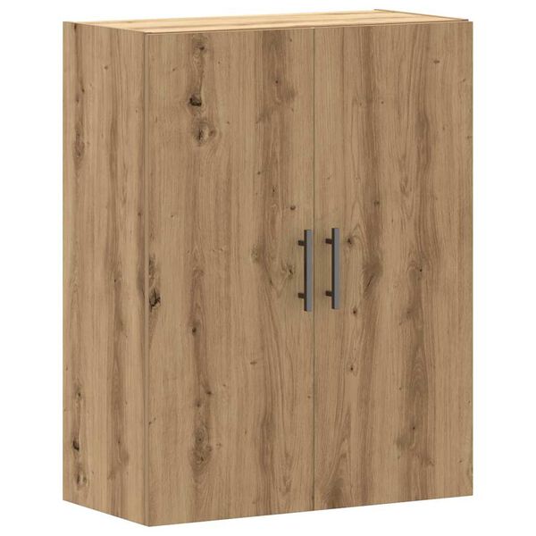 Armario de pared madera ingeniería marrón roble 695x34x90 cm Roble artisan