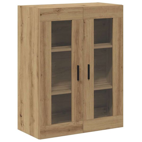 Armario de pared madera ingeniería marrón roble 695x34x90 cm Roble artisan 857331