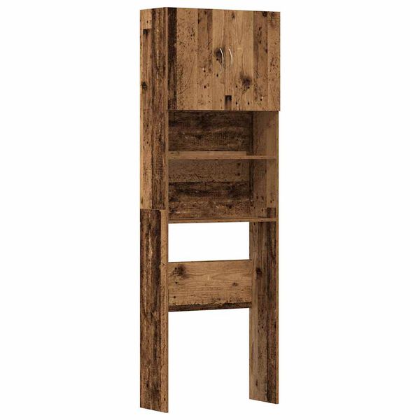Armario lavadora madera ingeniería madera antigua 64x24x190 cm Madera antigua
