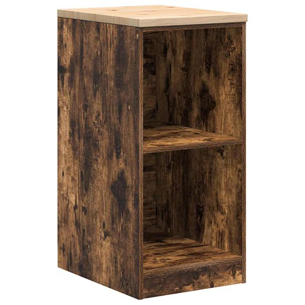 Armario de almacenamiento para garaje roble ahumado 40x51x85 cm Roble ahumado 40 x 51 x 85 cm 2 estantes