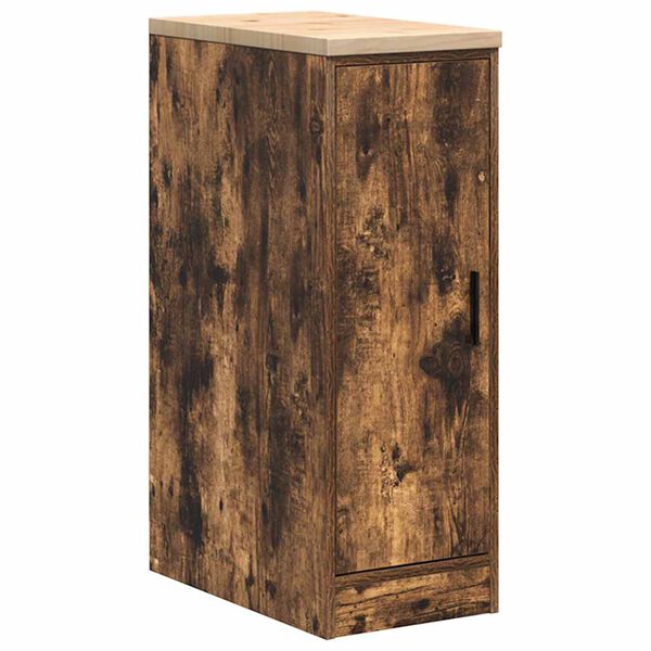 Armario de almacenamiento para garaje roble ahumado 30x51x85 cm Roble ahumado 30 x 51 x 85 cm 1 puerta de madera