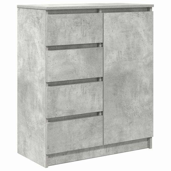 Aparador con cajones gris hormigón 71x35x84cm madera ingeniería Gris hormigón