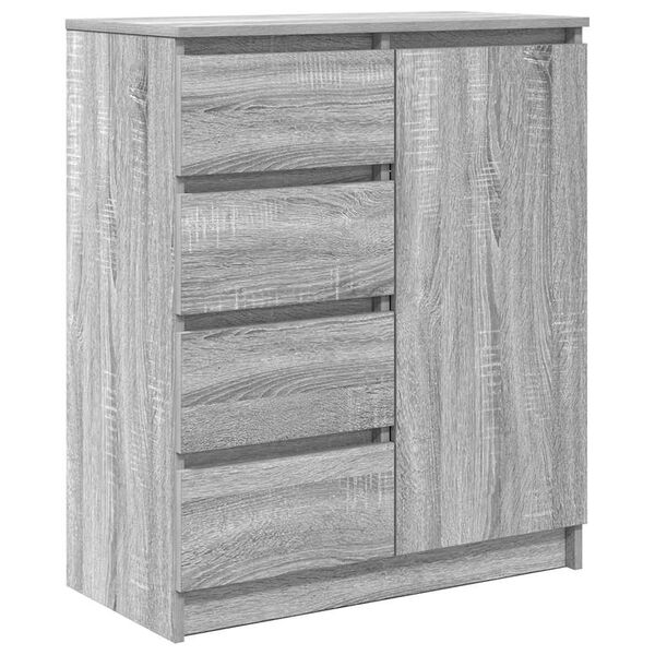 Aparador con cajones Sonoma gris 71x35x84 cm madera ingeniería Gris sonoma