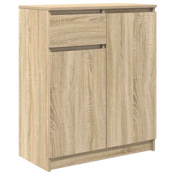Aparador con cajón roble Sonoma 71x35x84 cm madera ingeniería Roble Sonoma