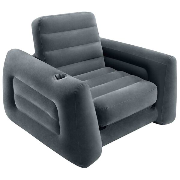 Intex Silla extensible flotante gris oscuro 117x224x66 cm 117 x 224 x 66 cm